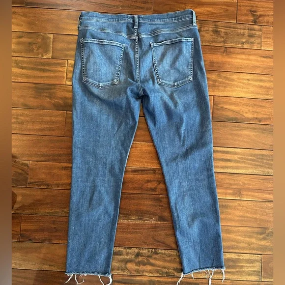 $158 Agolde Sophie Crop High Rise Skinny Jeans in Claremont Sz 31 - Picture 5 of 5